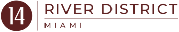 River District logo red River District logo red